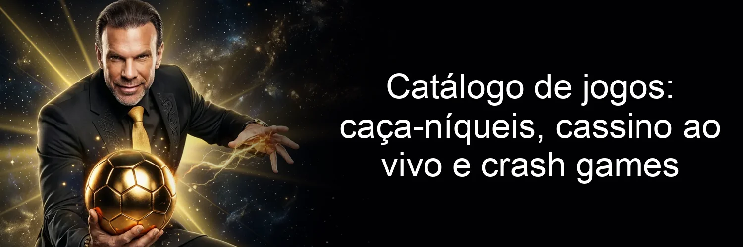 Catálogo de jogos: caça-níqueis, cassino ao vivo e crash games Catálogo de jogos: caça-níqueis, cassino ao vivo e crash games